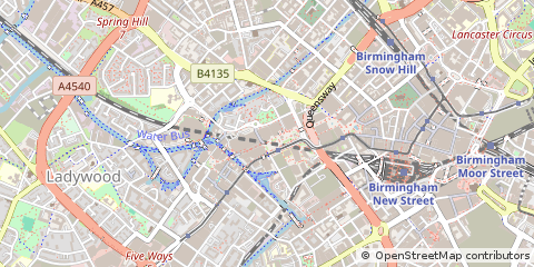 Map of Birmingham