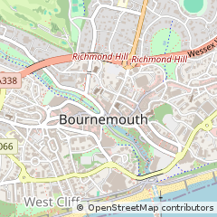 Map of Bournemouth, Dorset