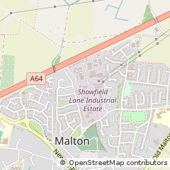 Map of Showfield Lane, Malton