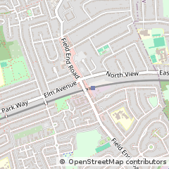 Map of Pinner, Middlesex