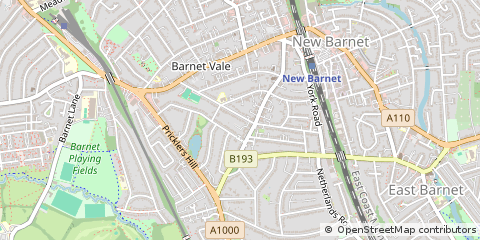 Map of Barnet