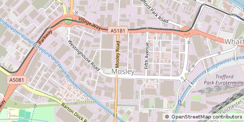 Map of Manchester, Lancashire