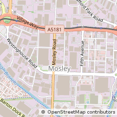 Map of Manchester, Lancashire