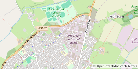Map of Calne, Wiltshire