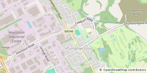 Map of Livingston, West Lothian
