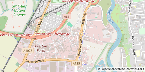 Map of Stockton-on-Tees