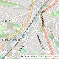 Map of Sheffield