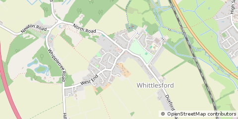 Map of Whittlesford, Cambridge