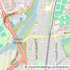 Map of Nottingham, Nottinghamshire
