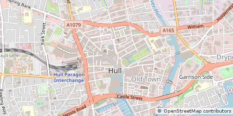 Map of Hull, East Yorkshire