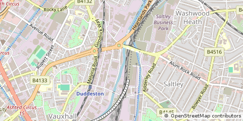 Map of Devon Street, Saltley Birmingham