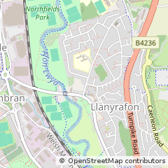 Map of Cwmbran, Gwent