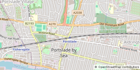 Map of Hove, East Sussex