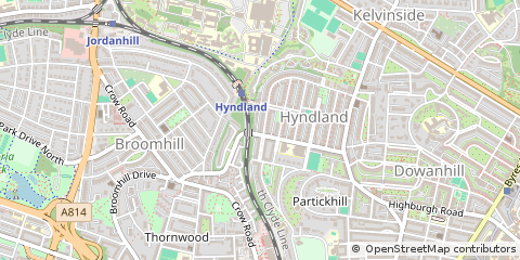 Map of Glasgow, Lanarkshire