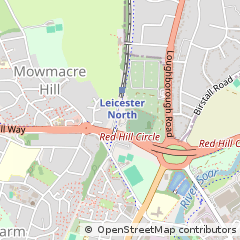 Map of Leicester, Leicestershire