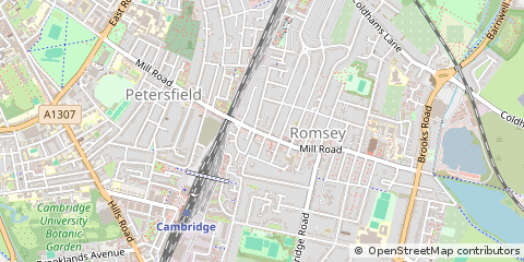 Map of Cambridge, Cambridgeshire