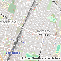 Map of Cambridge, Cambridgeshire