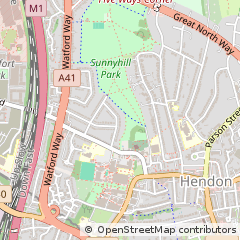 Map of London, Barnet