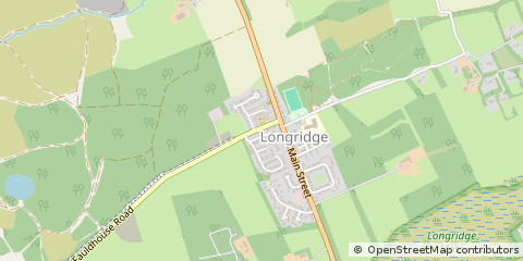 Map of Bathgate, West Lothian