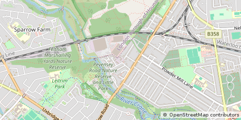 Map of Hounslow, Middlesex