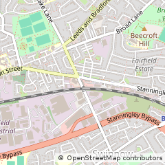 Map of Leeds, West Yorkshire
