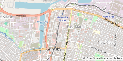Map of Grimsby, South Humberside