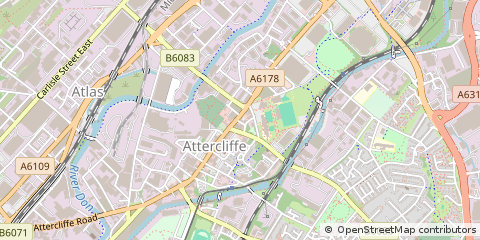 Map of Sheffield