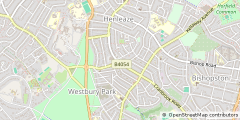 Map of Bristol, City of Bristol
