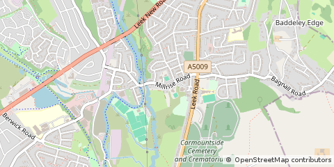 Map of Stoke-on-Trent, Staffordshire