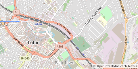Map of Luton
