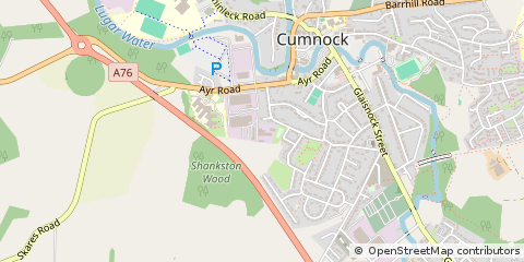 Map of Cumnock, Ayrshire