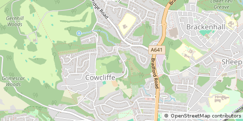 Map of Fixby, Huddersfield, West Yorkshire