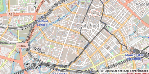 Map of Manchester