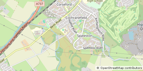 Map of Johnstone, Renfrewshire