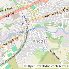 Map of Colne, Lancashire