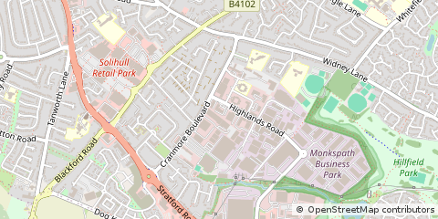Map of Shirley, Solihull,, West Midlands,
