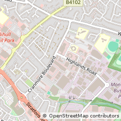 Map of Shirley, Solihull,, West Midlands,