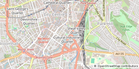 Map of Sheffield