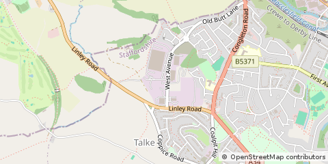Map of Stoke-on-Trent