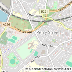 Map of Gravesend, Kent