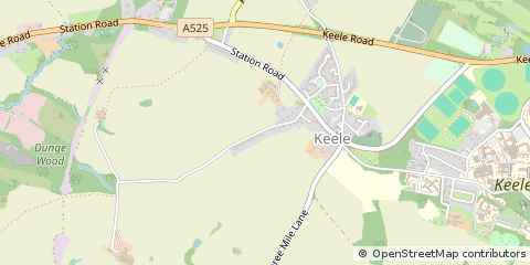 Map of Newcastle-Under-Lyme, Staffordshire