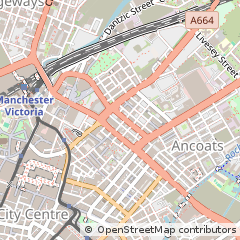 Map of Manchester, Greater Manchester