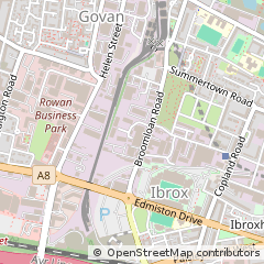 Map of Glasgow, Lanarkshire