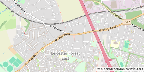 Map of Leicester
