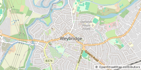 Map of Surrey