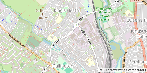 Map of Northampton, Northamptonshire