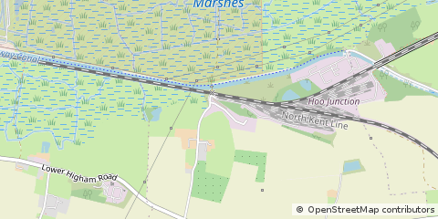 Map of Gravesend, Kent