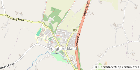 Map of Banbridge, Co Down.