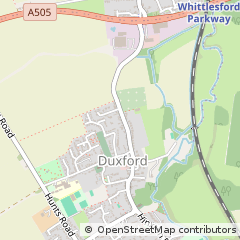 Map of Duxford, Cambridge