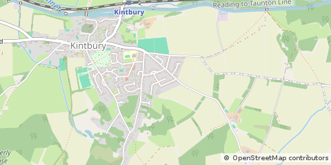 Map of Kintbury, Berkshire
